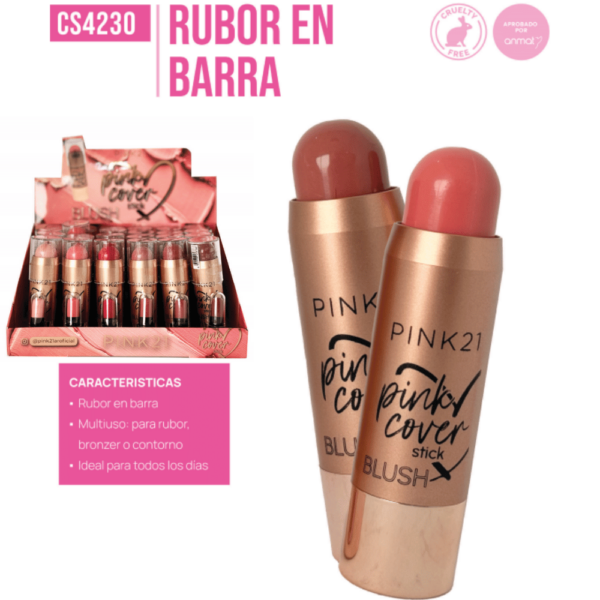 RUBOR EN BARRA MULTIUSO PINK 21 CS4230/58788