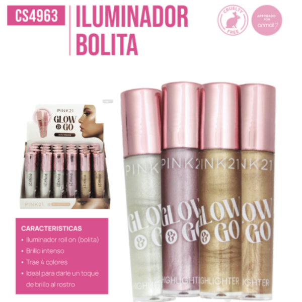 ILUMINADOR ROLL ON PINK 21 CS4963/66622