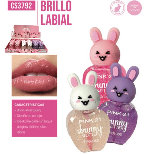 BRILLO LABIAL CONEJO PINK 21 CS3792/59778