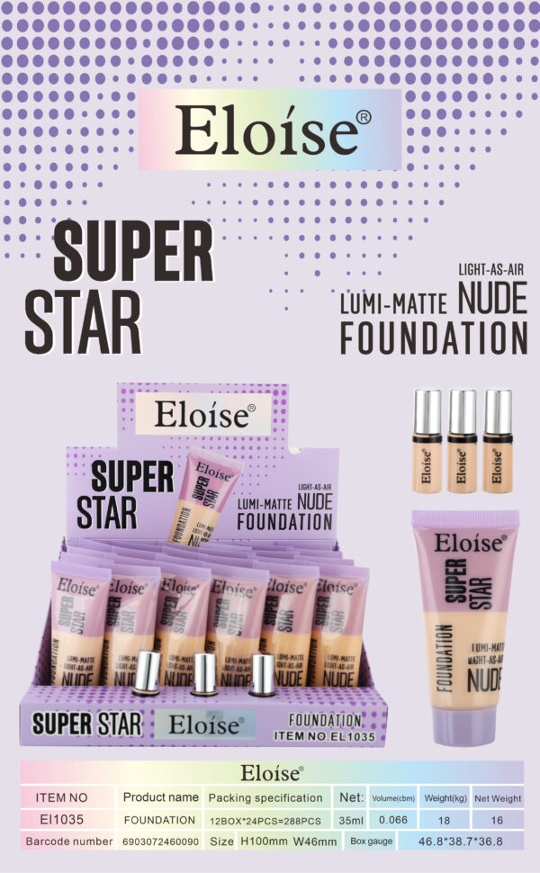 BASE FOUNDATION ELOISE APROBADO SUPER STAR 35ML EL1035 60090