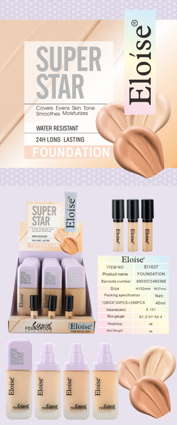 BASE FOUNDATION ELOISE APROBADO SUPER STAY 40ML EL1037 60366