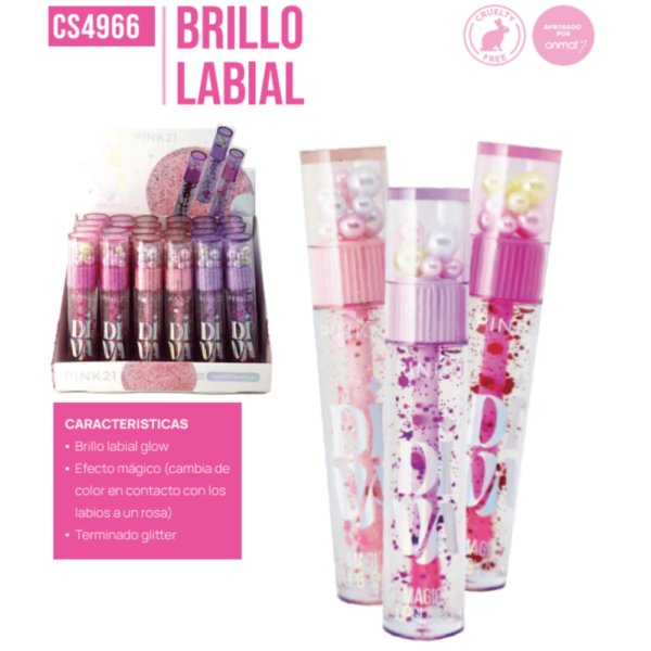 BRILLO LABIAL PINK 21 CS4966/66653