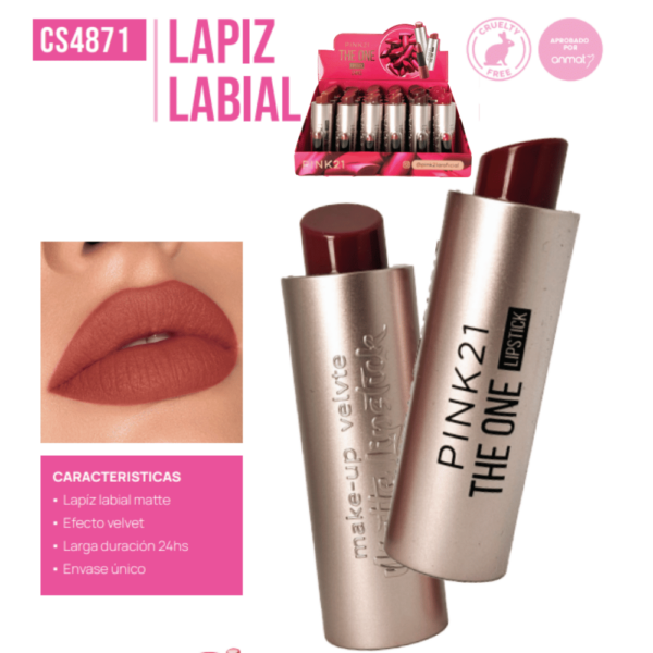 LABIAL EN BARRA PINK 21 CS4871/67414