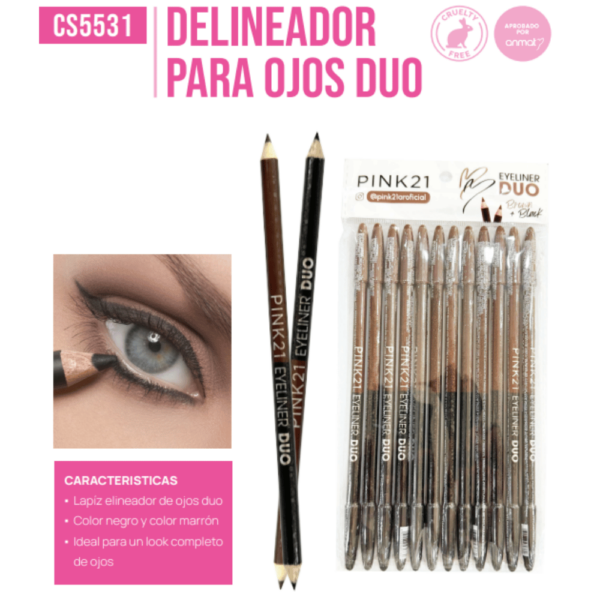 DELINEADORES DE OJOS DUO PINK 21 CS5531/69760