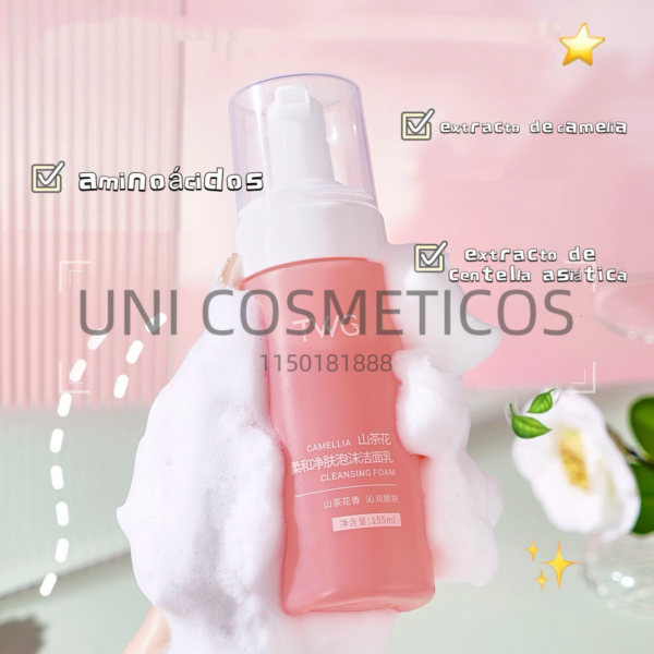 MOUSSE LIMPIADORA CAMELIA CENTELLA ASIATICA 155ML 86056 - Imagen 4