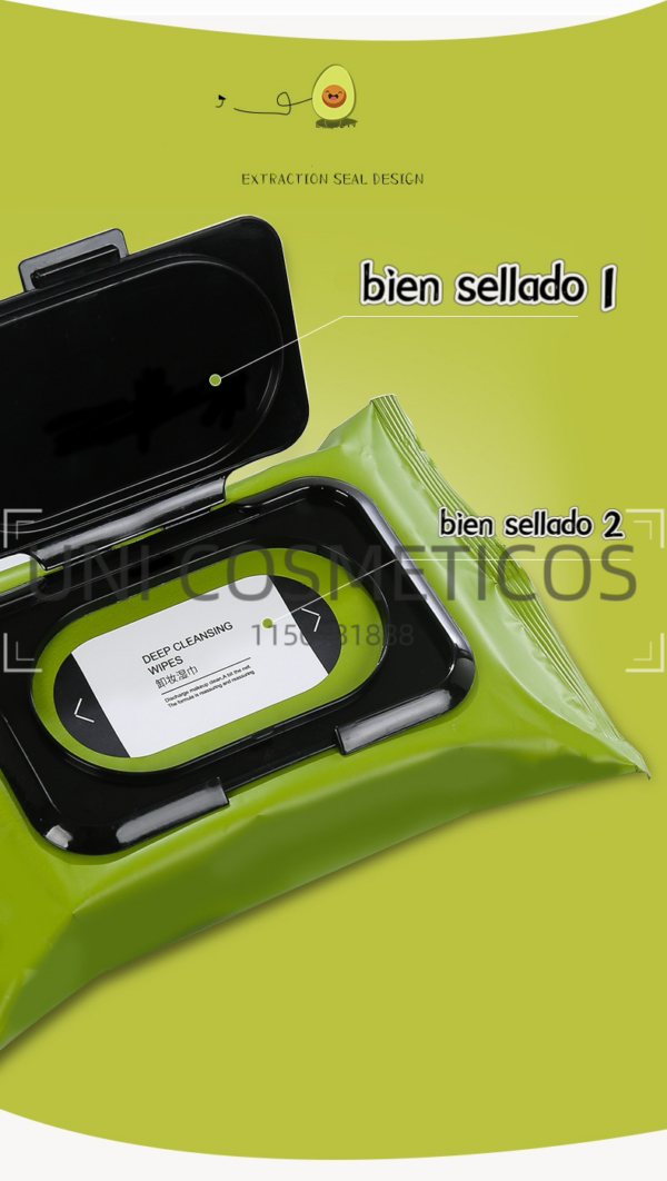 TOALLAS DESMAQUILLANTES DE PALTA X 60U 96905 - Imagen 4