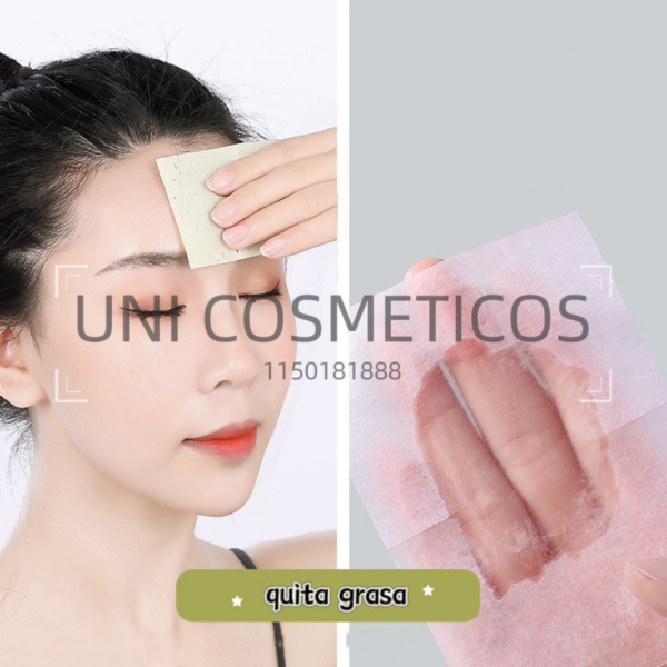 Papel Absorbente Facial Quita Grasa x100 70250 - Imagen 3