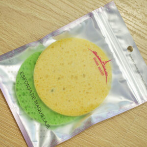 40055 ESPONJA PARA LAVAR FACIAL REDONDA 2PIEZAS