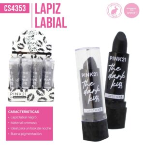 LABIAL EN BARRA NEGRO PINK21 CS4353 59235