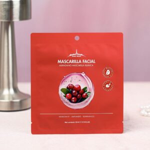 61106 MASCARILLA FACIAL FIBRA VEGETAL ARANDANO