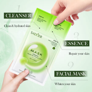 MASCARILLA DE 3 PASOS CON VITAMINAS PARA EMBELLECER LA PIEL 0.8ML+0.8G+25G 06943