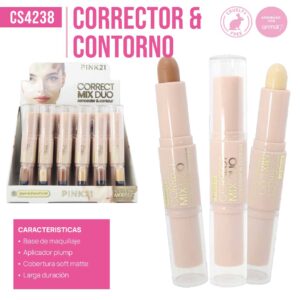 CORRECTOR + CONTORNO PINK21 CS4238
