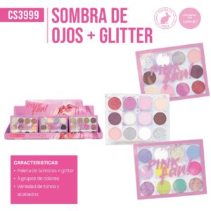 SOMBRA DE OJOS + GLITTER PINK21 CS3999 57699