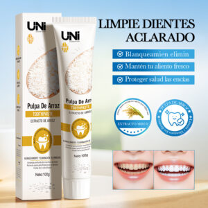PASTA DENTAL DE ARROZ LIMPIEZA PROFUNDA ANTI-MANCHAS BLANQUEADORA 100G REGISTRADO ANMAT 13126