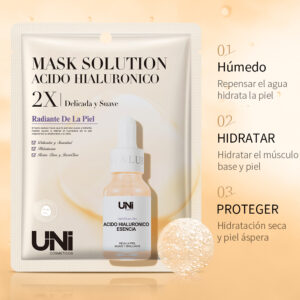 MASCARILLA FACIAL ACIDO HIALURONICO 2X HIDRATACION INTENSIVA 30G REGISTRADO ANMAT 27413