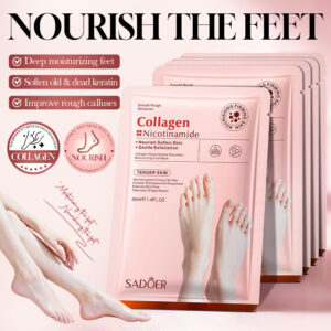 MASCARILLA PARA PIES HIDRATANTE SUAVIZANTE CON NIACINAMIDA Y COLAGENO 40ML 827154
