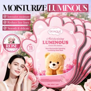 MASCARILLA PARA PIES HIDRATANTE ILUMINADORA CON NIACINAMIDA Y ROSA 40ML/PAR 828861