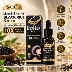 SERUM CAPILAR ANTICAIDA CON MINOXIDIL QUERATINA Y ARROZ NEGRO 30 ML 707340