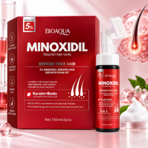 SET X3 ESPUMA CAPILAR CON MINOXIDIL 5% Y QUERATINA 150 ML X 3 708019