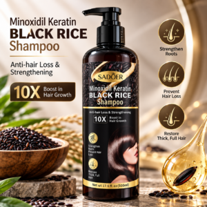 SHAMPOO ANTICAIDA CON MINOXIDIL QUERATINA Y ARROZ NEGRO 500 ML 707357