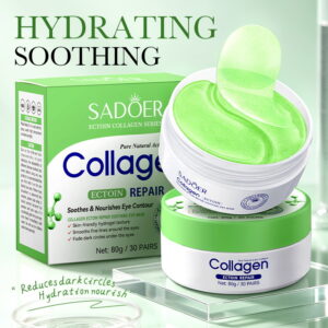 PARCHES PARA CONTORNO DE OJOS CON COLAGENO Y ECTOINA REPARADOR Y CALMANTE 80 G / 30 PARES 41610