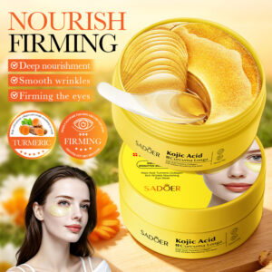 PARCHES PARA CONTORNO DE OJOS CON ACIDO KOJICO CURCUMA Y COLAGENO ANTIARRUGAS NUTRITIVO 80 UNIDADES / 100 G 40002