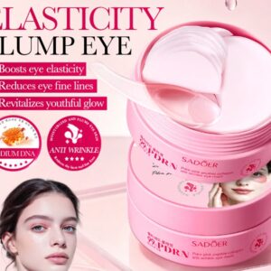 PARCHES PARA CONTORNO DE OJOS CON PEPTIDOS ROSADOS DE SALMON Y COLAGENO ANTIARRUGAS 80G 60 UNIDADES 30 PARES 95886