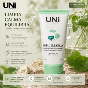 UNI LIMPIADOR FACIAL HIDRATANTE Y CALMANTE CON CENTELLA ASIATICA Y B5 100G 40774